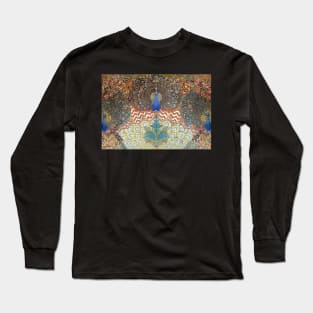 Peacock Design Indian Inspired Long Sleeve T-Shirt